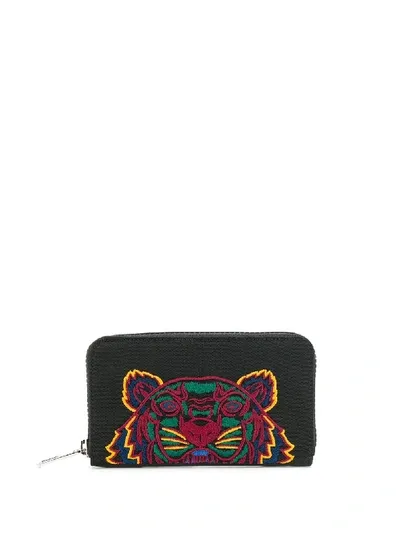 Kenzo Portemonnaie Mit Stickerei In Black