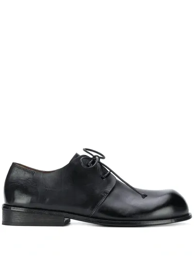 Marsèll Polished Lace-up Brogue Shoes In Black