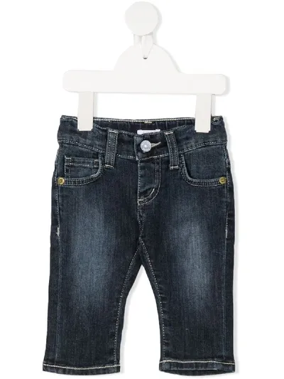 Le Bebé Enfant Babies' Straight-leg Jeans In Blue