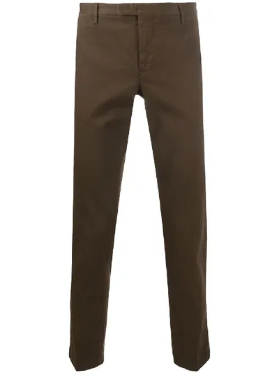 Pt01 Straight-leg Trousers In Brown