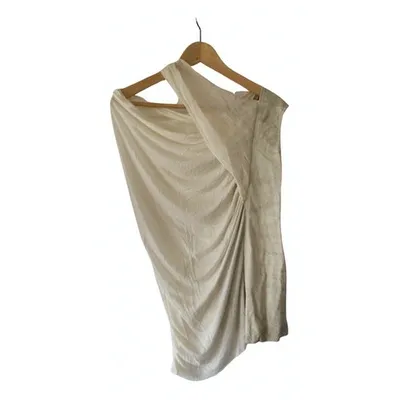 Pre-owned Rick Owens Silk Vest In White