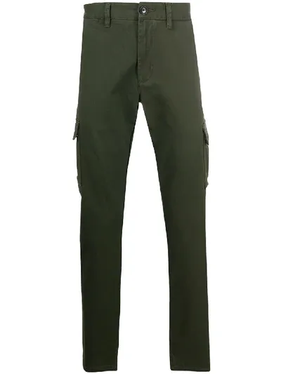 Sun 68 Straight-leg Cargo Trousers In Green