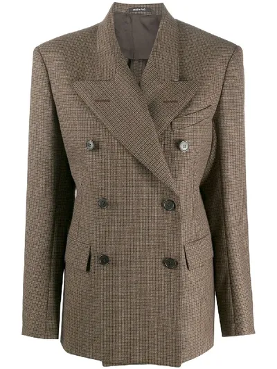 Maison Margiela Doppelreihiger Blazer In Brown