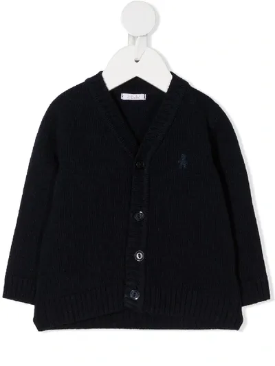 Le Bebé Enfant Babies' Button-down Cardigan In Blue