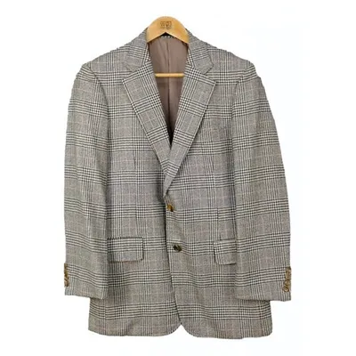 Pre-owned Burberry Wool Coat In Grey