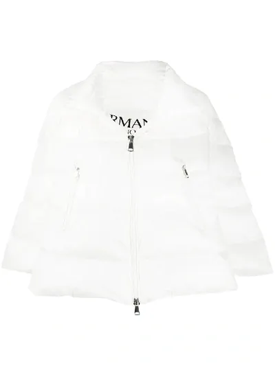 Ermanno Ermanno Asymmetric Hem Puffer Jacket In White