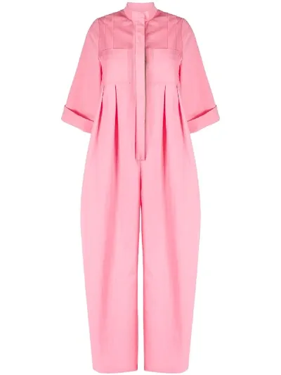 Roksanda Dario Wide-leg Jumpsuit In Pink