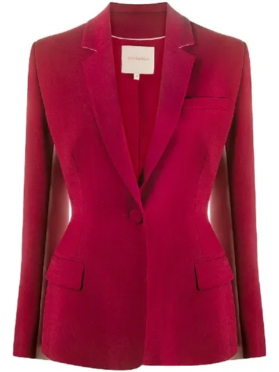 Roksanda Jacke Mit Kontrasteinsätzen In Red