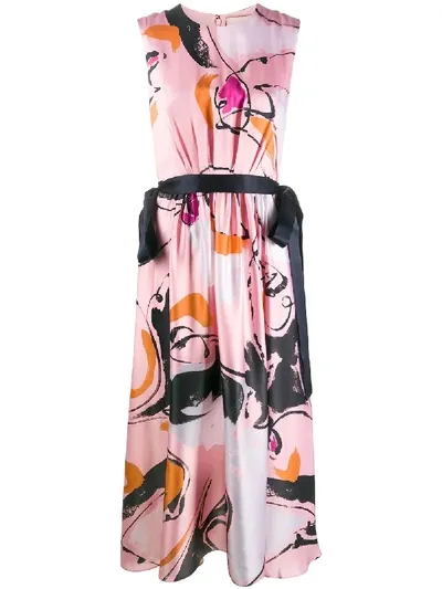 Roksanda Kleid Mit Abstraktem Print In Pink