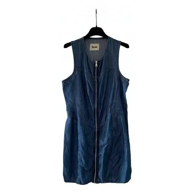 Pre-owned Acne Studios Mid-length Dress In Navy