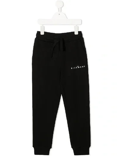 John Richmond Junior Babies' Logo Print Track Pants In Black