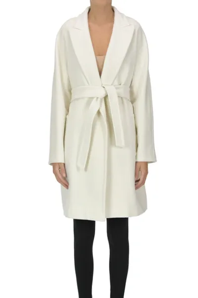 Max Mara Raoul Robe Coat In White