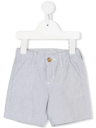 Knot Babies' Striped Classic Shorts In Blue