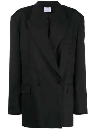 Vetements Oversized Tailored Blazer In Black