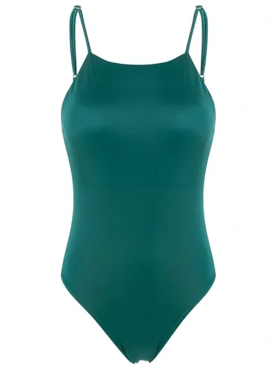 Brigitte Nina Open-back One-piece In Green