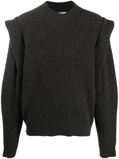 Isabel Marant Pavel Structured Shoulder Jumper In Grey