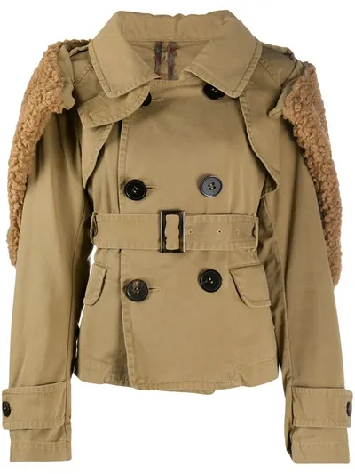 Dsquared2 Structured Shawl Jacket In Neutrals