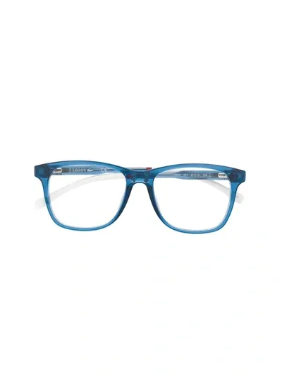 Lacoste Kids' Square Frame Glasses In Blue