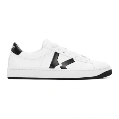 Kenzo Kourt K Logo Low-top Sneakers In White