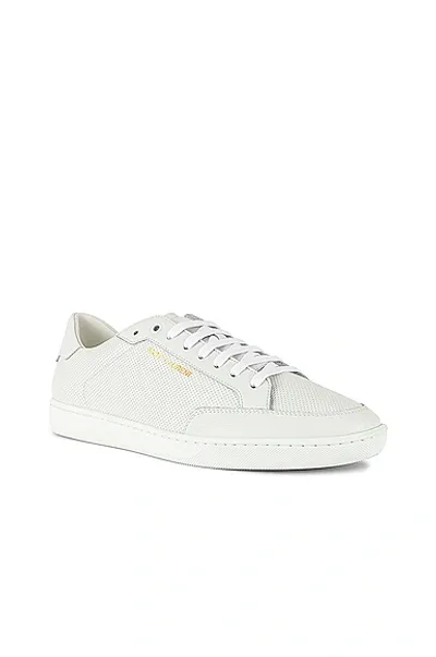 Saint Laurent Sl/10 Low-top Sneakers In White