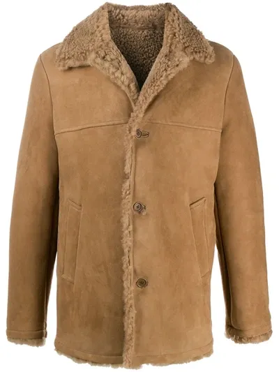 Salvatore Santoro Lamb Skin Jacket In Neutrals