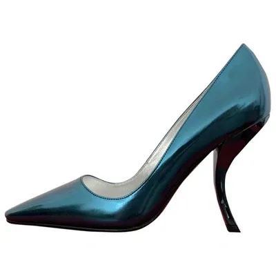 Pre-owned Roger Vivier Leather Heels In Navy