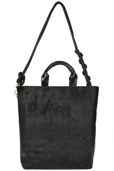 Dries Van Noten Haircalf Bag In Black