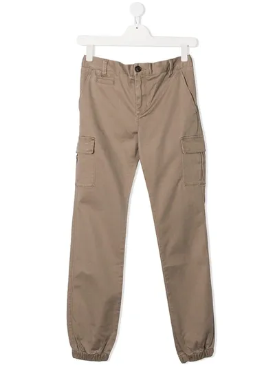 Sun 68 Schmale Teen Cargohose In Neutrals