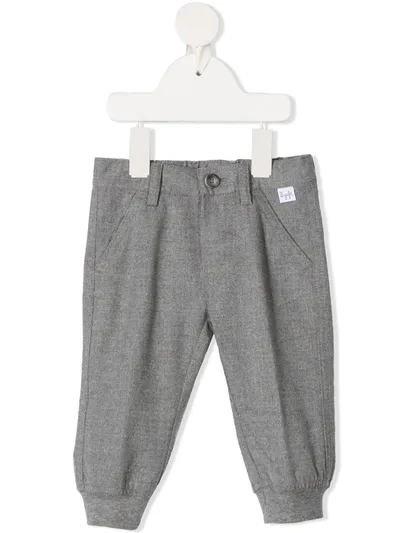 Il Gufo Babies' Elasticated Trousers In 灰色