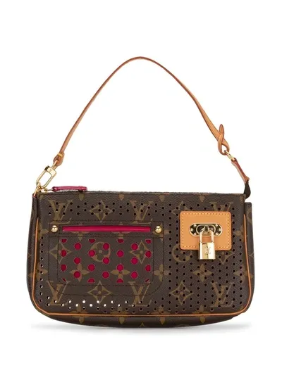 Pre-owned Louis Vuitton 2006  Pochette Accessories Clutch In Brown