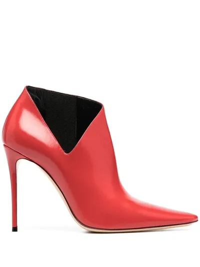 Casadei Sveva Ankle Boots In Red