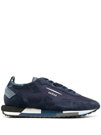 Ghoud Mesh Panelled Low-top Sneakers In Blue