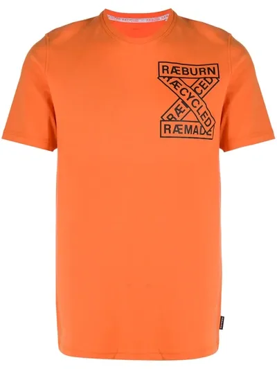 Raeburn Logo Print T-shirt In Orange