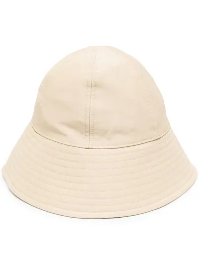 Jil Sander Six-panel Construction Bucket Hat In Neutrals