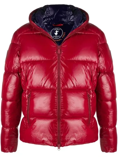 Save The Duck Lucky Padded Jacket In Red