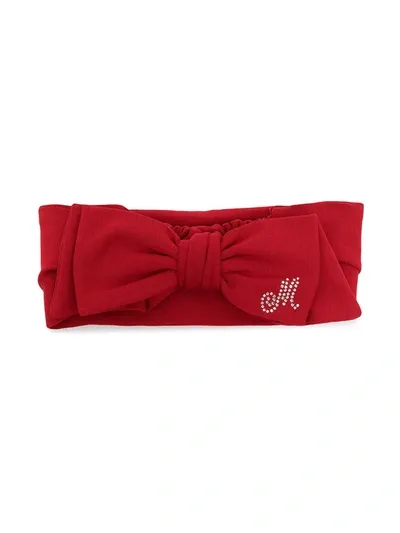 Monnalisa Kids' Haarband Mit Logo In Red