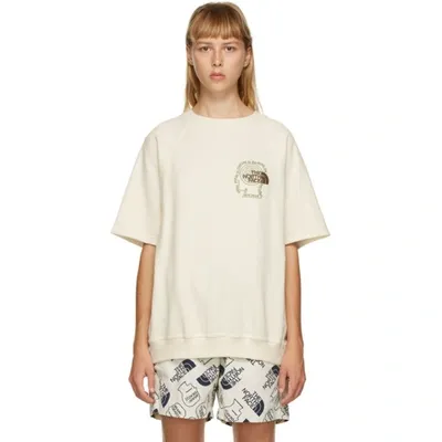 Brain Dead Off-white The North Face Edition Climber Short Sleeve Sweatshirt In Neutrals