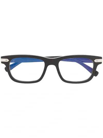 Hublot Eyewear Rectangle Frame Glasses In Black