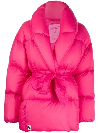 Bacon Oversized Down Jacket In Pink