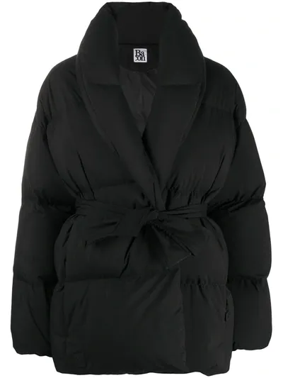 Bacon Oversized Down Jacket In Black