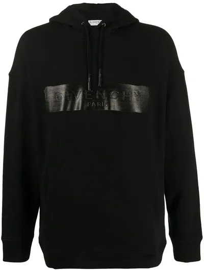 Givenchy Band Logo Hoodie In Black