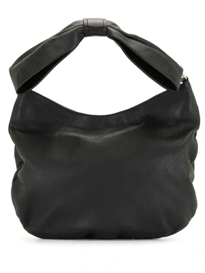 Pre-owned Valentino Garavani Bow Detail Tote Bag In Black