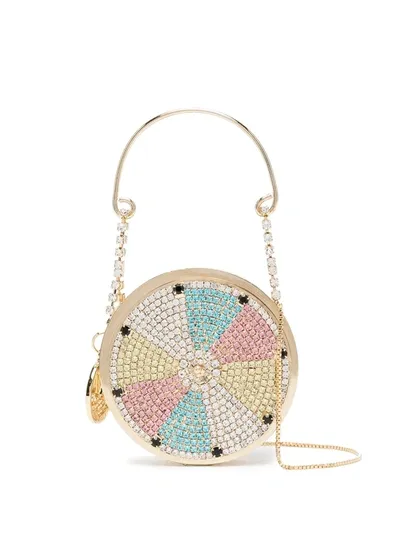 Rosantica Gem Embellished Mini Bag In Gold