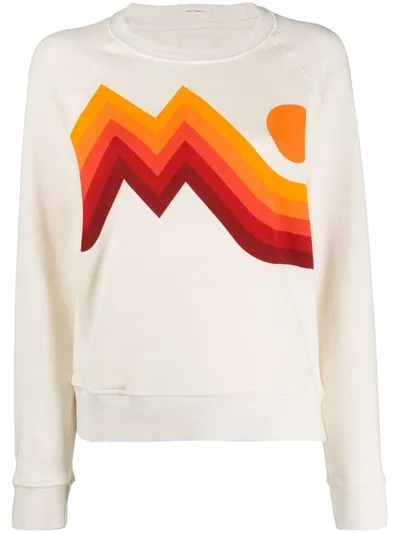 Mother Sunset Stripe Sweatshirt In Neutrals