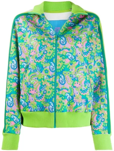 Marc Jacobs Paisley Print Zipped Jacket In Green