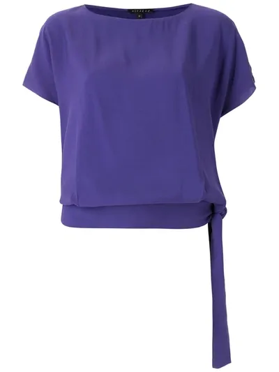 Alcaçuz Alissa Side-tie Blouse In Purple