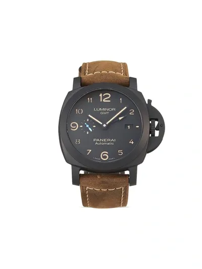 Panerai 2020 Luminor 3 Days Gmt Automatic Ceramica Armbanduhr, 44mm In Black