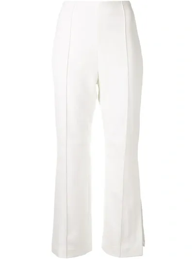 Jonathan Simkhai Ausgestellte Cropped-hose In White