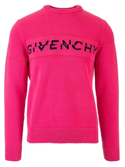 Givenchy Logo Print Sweatshirt In Pink