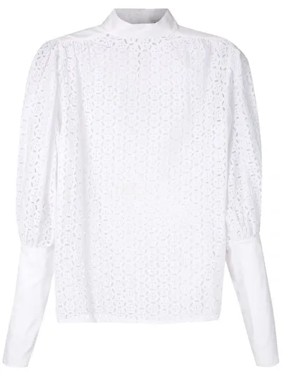 Reinaldo Lourenço Laise Embroidery Blouse In White